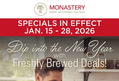 Monastery Bakery Flyer January 15 to 28