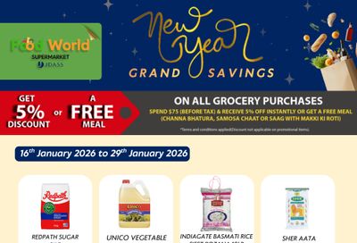 Food World Supermarket Flyer January 16 to 29