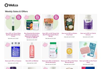 Well.ca Weekly Sales January 19 to 25