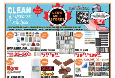 Len's Mill Stores Flyer January 19 to February 1