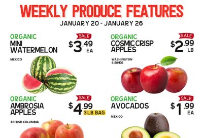Pomme Natural Market Weekly Produce Flyer January 20 to 26