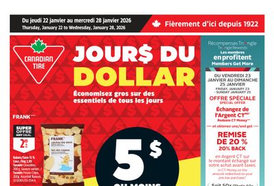 Canadian Tire (QC) Flyer January 22 to 28