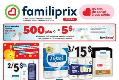 Familiprix Extra Flyer January 22 to 28