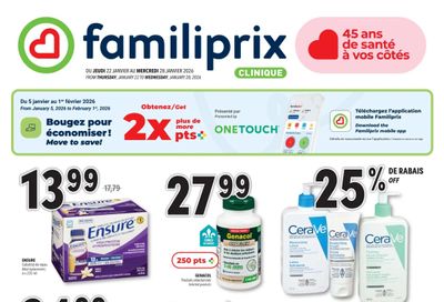 Familiprix Clinique Flyer January 22 to 28