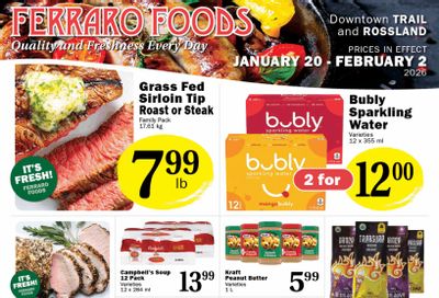 Ferraro Foods Bi-Weekly Flyer January 20 to February 2