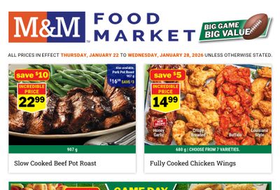 M&M Food Market (Atlantic, ON & West) Flyer January 22 to 28