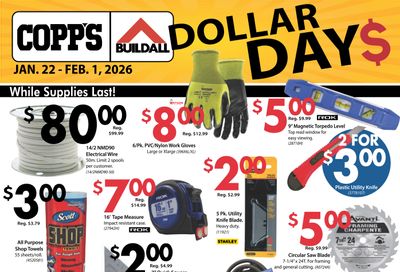 COPP’s Buildall Flyer January 22 to February 1