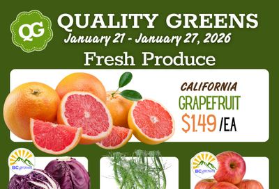 Quality Greens Flyer January 21 to 27