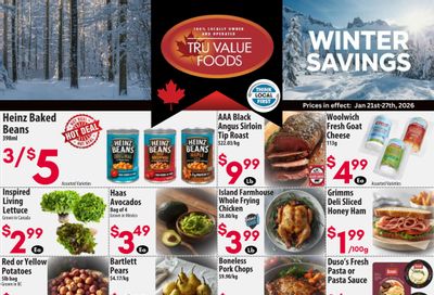 Tru Value Foods Flyer January 21 to 27