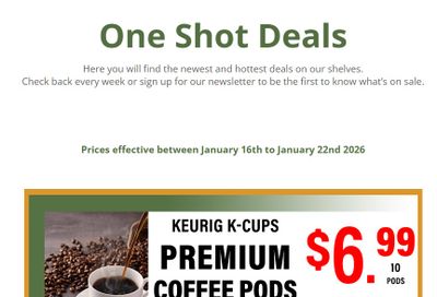 Country Traditions One-Shot Deals Flyer January 16 to 22