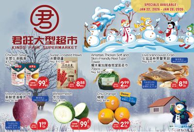 Kings Fair Supermarket Flyer January 22 to 28
