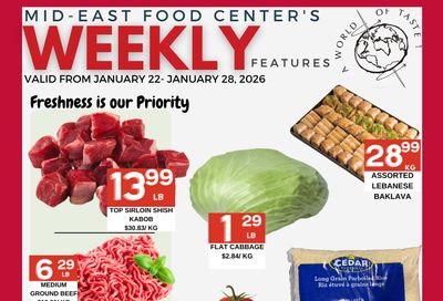 Mid-East Food Centre Flyer January 22 to 28