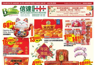 Btrust Supermarket (Montreal) Flyer January 22 to 28