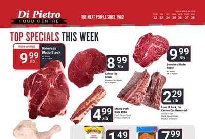 Di Pietro Food Centre Flyer January 22 to 28