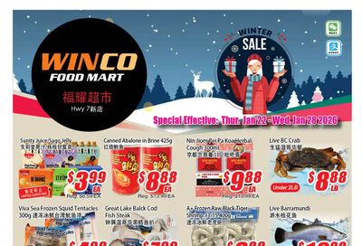 WinCo Food Mart (HWY 7) Flyer January 22 to 28