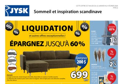 JYSK (QC) Flyer January 22 to February 4