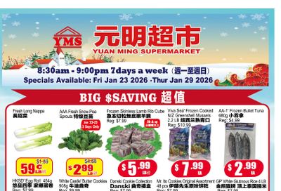 Yuan Ming Supermarket Flyer January 23 to 29