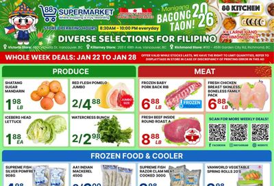 88 Supermarket Flyer January 22 to 28