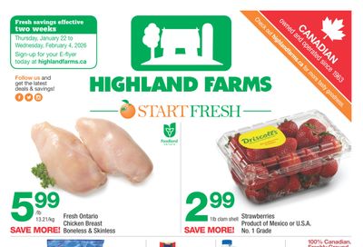 Highland Farms Flyer January 22 to February 4