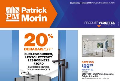Patrick Morin Flyer January 22 to February 4
