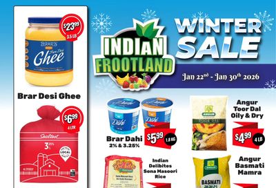 Indian Frootland Flyer January 22 to 30