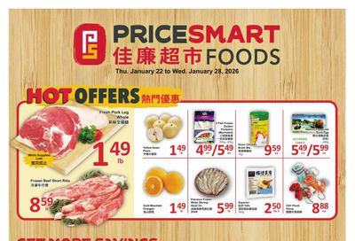 PriceSmart Foods Flyer January 22 to 28