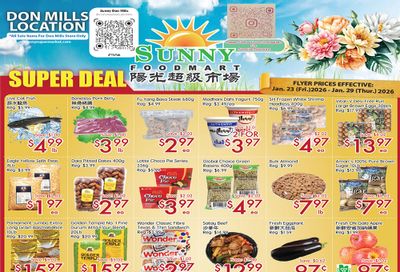 Sunny Foodmart (Don Mills) Flyer January 23 to 29