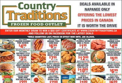 Country Traditions Flyer January 22 to 30