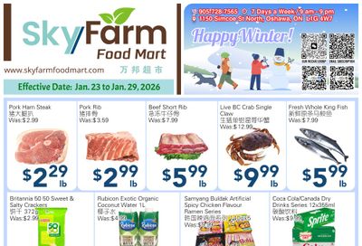 SkyFarm Food Mart Flyer January 23 to 29