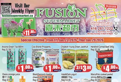 Fusion Supermarket (Scarborough) Flyer January 23 to 29