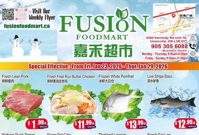 Fusion Supermarket (Unionville)  Flyer January 23 to 29