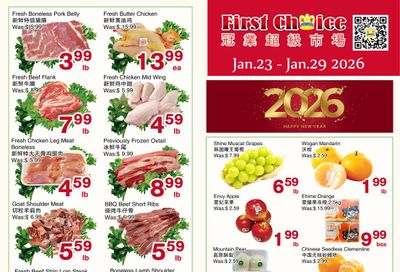 First Choice Supermarket Flyer January 23 to 29