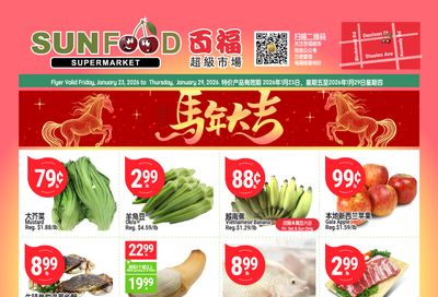 Sunfood Supermarket Flyer January 23 to 29