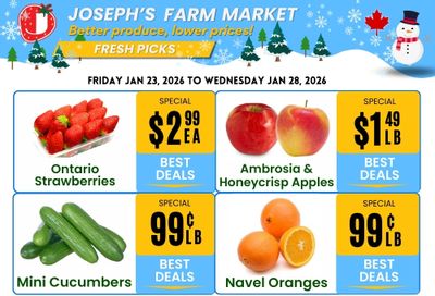 Joseph's Farm Market Flyer January 23 to 28