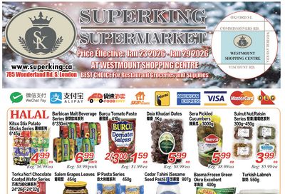 Superking Supermarket (London) Flyer January 23 to 29