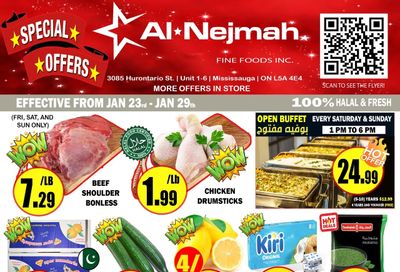 Alnejmah Fine Foods Inc. Flyer January 23 to 29
