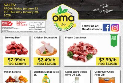 Oma Fresh Foods Flyer January 23 to 29