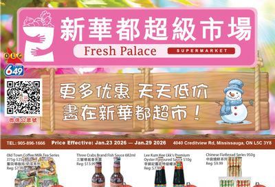 Fresh Palace Supermarket Flyer January 23 to 29