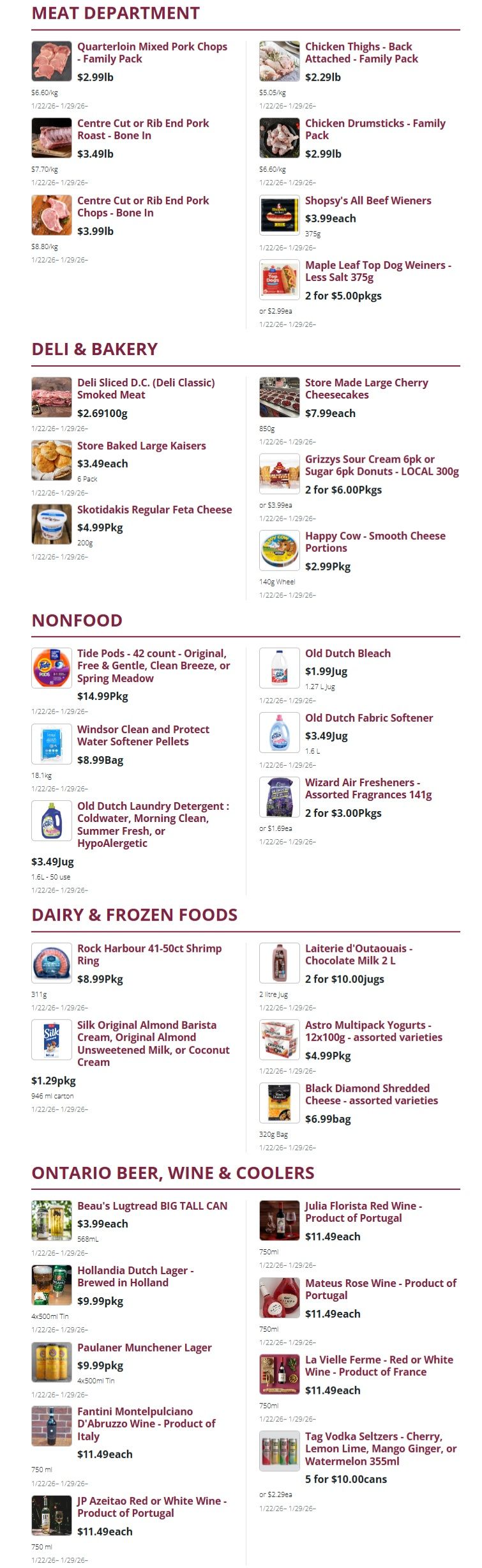 Mike Dean Local Grocer Flyer January 22 to 29