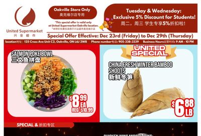 United Supermarket (Oakville) Flyer January 23 to 29