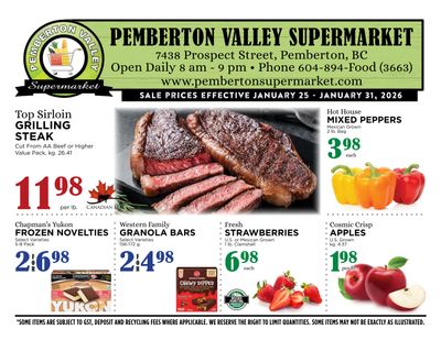 Pemberton Valley Supermarket Flyer January 25 to 31