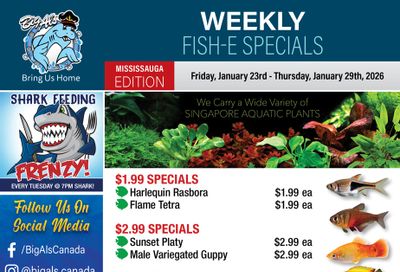Big Al's (Mississauga) Weekly Specials January 23 to 29