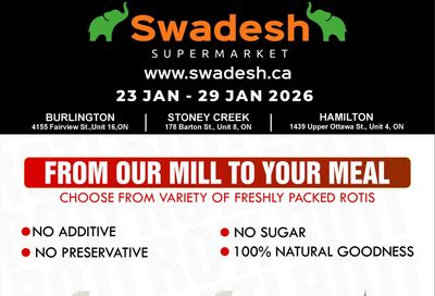 Swadesh Supermarket Flyer January 23 to 29