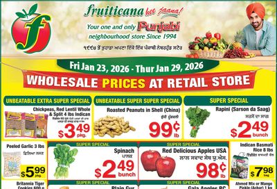 Fruiticana (Edmonton) Flyer January 23 to 29