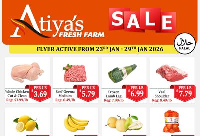 Atiya's Fresh Farm Flyer January 23 to 29