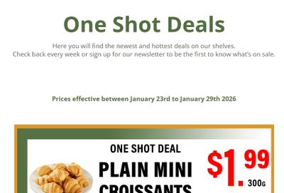 Country Traditions One-Shot Deals Flyer January 23 to 29