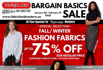 Fabricland (St. Catharines, Welland) Flyer January 26 to February 15