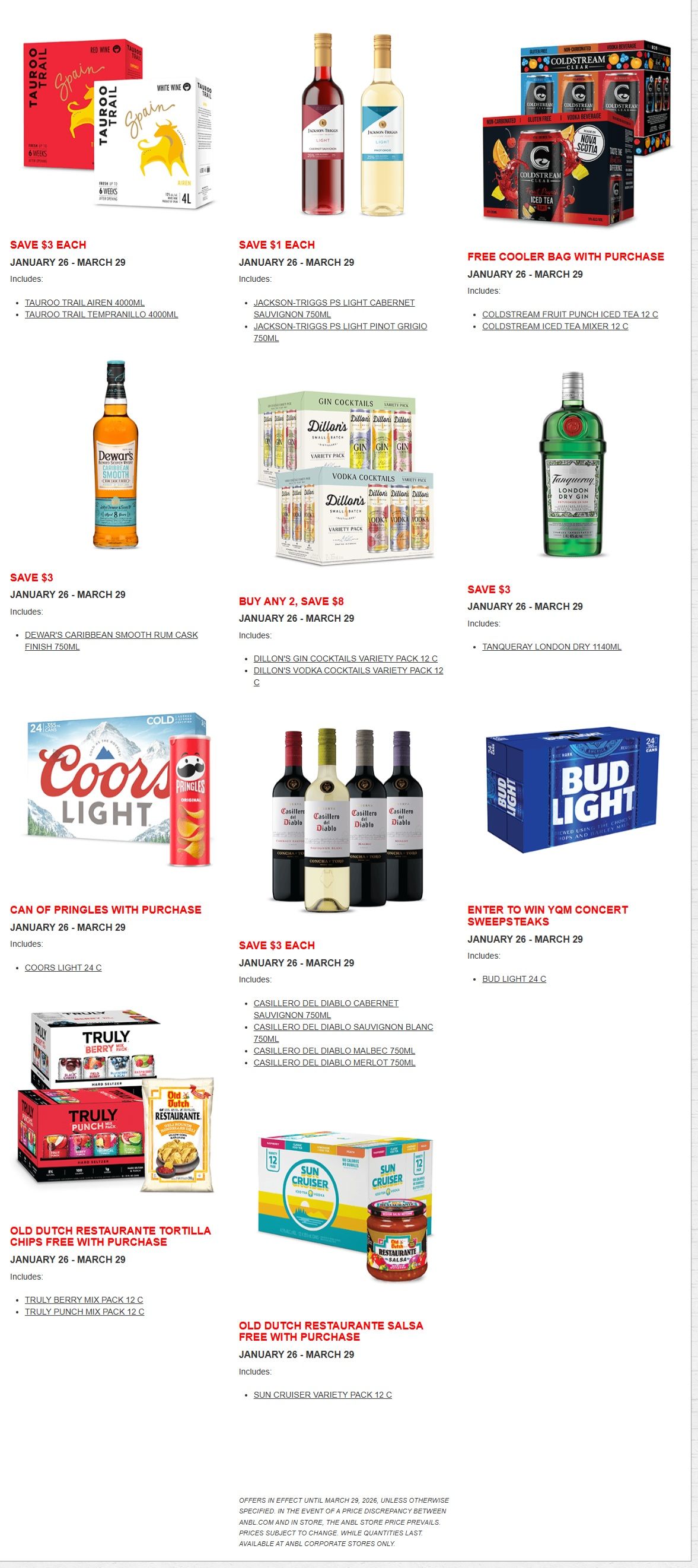 ANBL Hot Deals Flyer January 26 to March 29