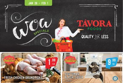 Tavora Foods Flyer January 26 to February 1