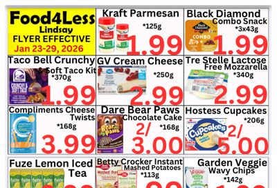 Food 4 Less (Lindsay) Flyer January 23 to 29